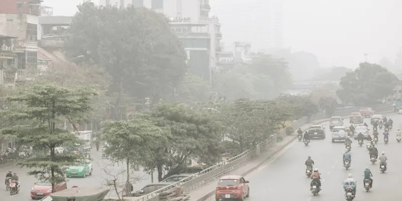 Không khí Hà Nội ô nhiễm